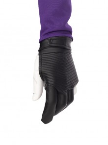 Super Hero Hawkeye Purple Black Battle Suit Halloween Cosplay Accessories Black Left Glove