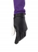Super Hero Hawkeye Purple Black Battle Suit Halloween Cosplay Accessories Black Left Glove