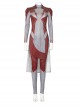 Movie Eternals Makkari Red Gray Battle Suit Halloween Cosplay Costume Bodysuit