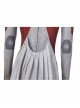 Movie Eternals Makkari Red Gray Battle Suit Halloween Cosplay Costume Bodysuit