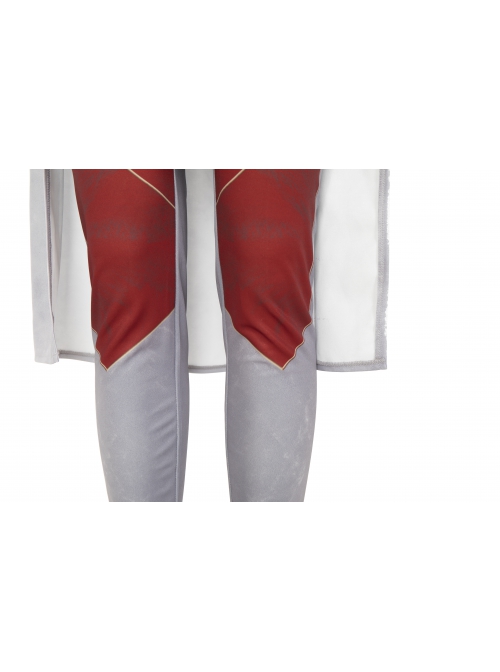 Movie Eternals Makkari Red Gray Battle Suit Halloween Cosplay Costume Bodysuit