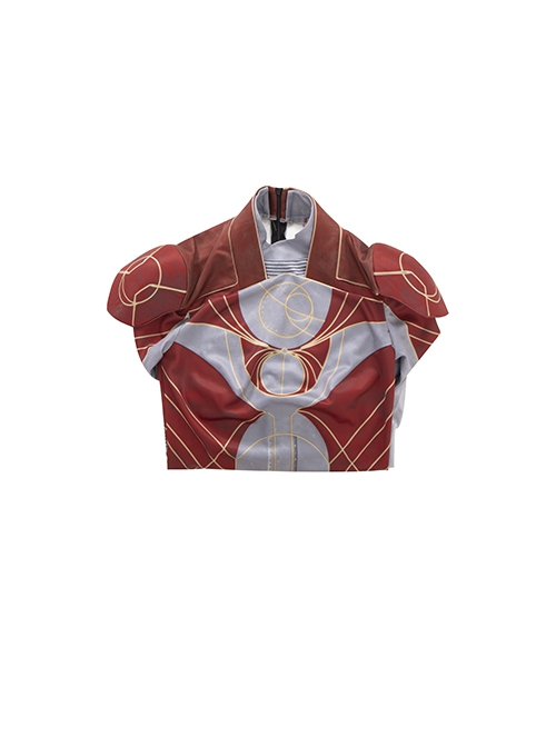 Movie Eternals Makkari Red Gray Battle Suit Halloween Cosplay Costume Bodysuit
