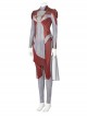 Movie Eternals Makkari Red Gray Battle Suit Halloween Cosplay Costume Bodysuit
