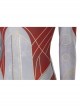 Movie Eternals Makkari Red Gray Battle Suit Halloween Cosplay Costume Bodysuit