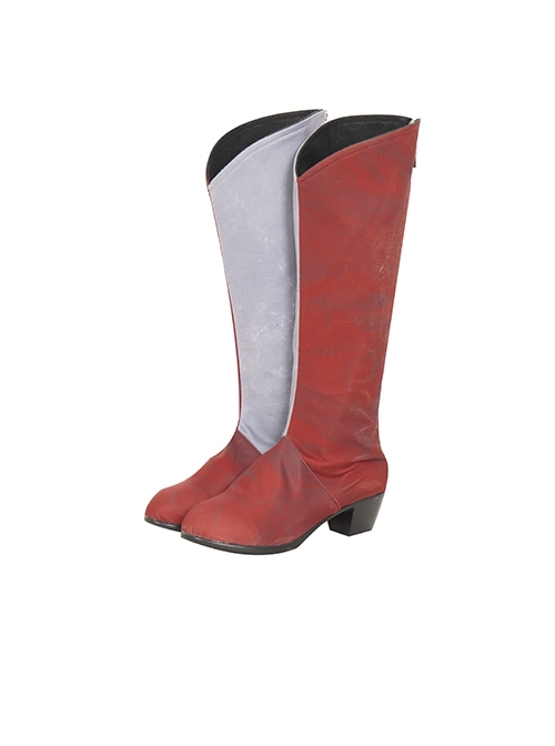 Movie Eternals Makkari Red Gray Battle Suit Halloween Cosplay Accessories Boots