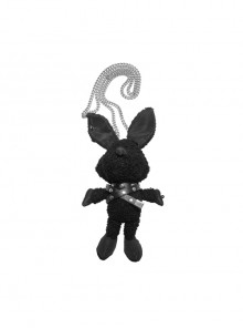 Dark Punk Studded Detachable Chain Rabbit Crossbody Bag
