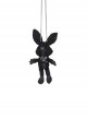 Dark Punk Studded Detachable Chain Rabbit Crossbody Bag