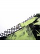 Punk Tie-Dye Fabric Fake Two Spliced Plaid Off The Shoulder Perspective Hoodies