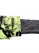 Punk Tie-Dye Fabric Fake Two Spliced Plaid Off The Shoulder Perspective Hoodies