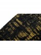 Daily Gothic Black And Yellow Ripped Textured Fabric Leather Pocket Trim Leggings
