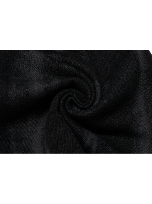 Male Punk Daily Dark Vertical Stripe Print Decoration Detachable Waist Belt With Cord Design Flare Trousers