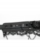 Lolita Leather Rebel Metal Rivet Trim Chain Lace Collar