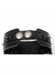 Lolita Leather Rebel Metal Rivet Trim Chain Lace Collar