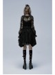 Lolita Perspective Chiffon Pleated Ruffled Mesh With Openwork Embroidery Long Sleeve Shirt