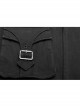 Male Punk Rough Twill Weave Three-Dimensional Pocket Design Buckle Decoration Half Apron