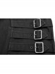 Male Punk Rough Twill Weave Three-Dimensional Pocket Design Buckle Decoration Half Apron