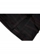 Gothic Stretch Knit Stripes Daily Slit Skirt Design Cross Strap Decoration Bat Slip Dress