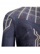 Spider-Man No Way Home Peter Parker Black Golden Battle Suit Halloween Cosplay Costume Bodysuit
