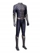Spider-Man No Way Home Peter Parker Black Golden Battle Suit Halloween Cosplay Costume Bodysuit
