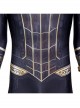 Spider-Man No Way Home Peter Parker Black Golden Battle Suit Halloween Cosplay Costume Full Set