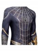 Spider-Man No Way Home Peter Parker Black Golden Battle Suit Halloween Cosplay Costume Full Set