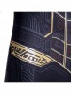 Spider-Man No Way Home Peter Parker Black Golden Battle Suit Halloween Cosplay Costume Full Set