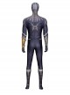 Spider-Man No Way Home Peter Parker Black Golden Battle Suit Halloween Cosplay Costume Full Set