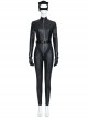 The Batman 2022 Catwoman Selina Kyle Black Battle Suit Halloween Cosplay Costume Set