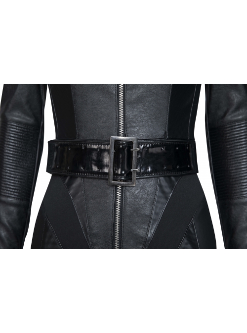 The Batman 2022 Catwoman Selina Kyle Black Battle Suit Halloween Cosplay Costume Set