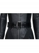 The Batman 2022 Catwoman Selina Kyle Black Battle Suit Halloween Cosplay Costume Set