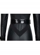 The Batman 2022 Catwoman Selina Kyle Black Battle Suit Halloween Cosplay Costume Set