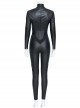 The Batman 2022 Catwoman Selina Kyle Black Battle Suit Halloween Cosplay Costume Set