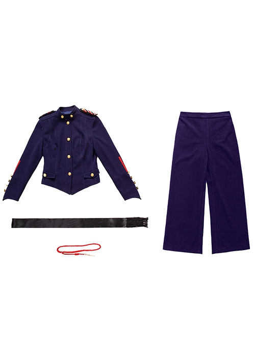 Motherland Fort Salem Dark Blue Uniform Halloween Cosplay Costume Full Set