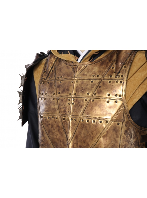 Mortal Kombat Devastation Scorpion Hanzo Hasashi Halloween Cosplay Costume Deluxe Version Set
