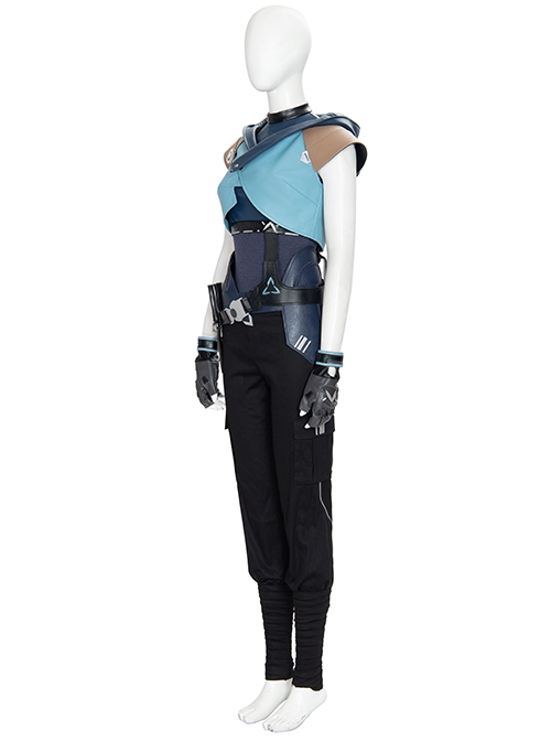 Game Valorant Duelist Jett Initial Skin Halloween Cosplay Costume Set