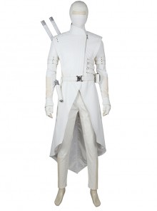 G.I.Joe Retaliation Storm Shadow White Battle Suit Halloween Cosplay Costume Set