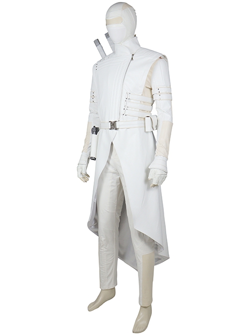 G.I.Joe Retaliation Storm Shadow White Battle Suit Halloween Cosplay Costume Set