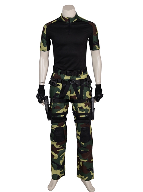 G.I.Joe Retaliation Roadblock Dwayne Johnson Halloween Cosplay Costume Set