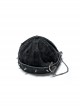 Punk Stylish Metal Spike Decoration Non-Stretch Woven Fabric Large Pin Metal Chain Male Hat