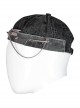 Punk Stylish Metal Spike Decoration Non-Stretch Woven Fabric Large Pin Metal Chain Male Hat
