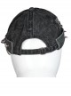 Punk Stylish Metal Spike Decoration Non-Stretch Woven Fabric Large Pin Metal Chain Male Hat