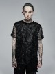 Punk Stylish Metal Spike Decoration Non-Stretch Woven Fabric Large Pin Metal Chain Male Hat