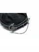 Punk Stylish Metal Spike Decoration Non-Stretch Woven Fabric Large Pin Metal Chain Male Hat