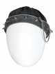 Punk Stylish Metal Spike Decoration Non-Stretch Woven Fabric Large Pin Metal Chain Male Hat