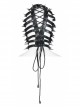 PU Material Different Length Designs Metal Cone Personalized Cross Rope Male Headgear