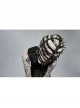 PU Material Different Length Designs Metal Cone Personalized Cross Rope Male Headgear