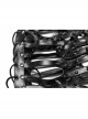 PU Material Different Length Designs Metal Cone Personalized Cross Rope Male Headgear