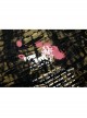 Gothic Ragged Texture Fabric Skeleton Printing Detachable Decorative Tape Loose Long Sleeve Black And Yellow Female Shirt