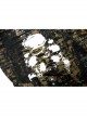 Gothic Ragged Texture Fabric Skeleton Printing Detachable Decorative Tape Loose Long Sleeve Black And Yellow Female Shirt