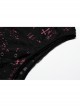 Punk Daily Knitted Personality Red Abstract Print  Broken Holes Grommet Ribbon Decoration Loose Sleeveless Male T-Shirt